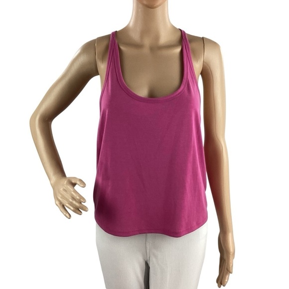Spiritual Gangster Tops - Spiritual Gangster Racerback Tank Top Pink Modal Blend Large